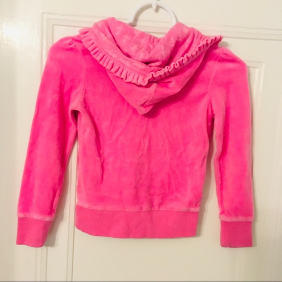 Disney Store Pink Zipper Hoodie Sz 5-6 - Picture 5 of 7